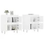 Aparadores 2 uds madera contrachapada blanco de vidaXL, Aparadores - Ref: Foro24-3190173, Precio: 125,46 €, Descuento: %