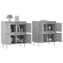 Aparadores 2 uds madera contrachapada gris hormigón de vidaXL, Aparadores - Ref: Foro24-3190177, Precio: 123,02 €, Descuento: %