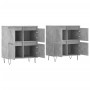 Aparadores 2 uds madera contrachapada gris hormigón de vidaXL, Aparadores - Ref: Foro24-3190177, Precio: 123,02 €, Descuento: %