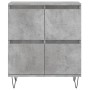 Aparadores 2 uds madera contrachapada gris hormigón de vidaXL, Aparadores - Ref: Foro24-3190177, Precio: 123,02 €, Descuento: %