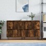 Aparadores 2 uds madera contrachapada roble ahumado de vidaXL, Aparadores - Ref: Foro24-3190178, Precio: 130,30 €, Descuento: %
