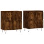 Aparadores 2 uds madera contrachapada roble ahumado de vidaXL, Aparadores - Ref: Foro24-3190178, Precio: 130,30 €, Descuento: %