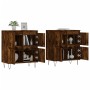 Aparadores 2 uds madera contrachapada roble ahumado de vidaXL, Aparadores - Ref: Foro24-3190178, Precio: 130,30 €, Descuento: %