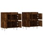 Aparadores 2 uds madera contrachapada roble ahumado de vidaXL, Aparadores - Ref: Foro24-3190178, Precio: 130,30 €, Descuento: %