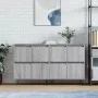 Aparadores 2 uds madera contrachapada gris Sonoma de vidaXL, Aparadores - Ref: Foro24-3190179, Precio: 125,61 €, Descuento: %