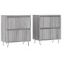 Aparadores 2 uds madera contrachapada gris Sonoma de vidaXL, Aparadores - Ref: Foro24-3190179, Precio: 127,15 €, Descuento: %
