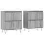 Aparadores 2 uds madera contrachapada gris Sonoma de vidaXL, Aparadores - Ref: Foro24-3190179, Precio: 125,61 €, Descuento: %
