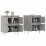 Aparadores 2 uds madera contrachapada gris Sonoma de vidaXL, Aparadores - Ref: Foro24-3190179, Precio: 125,61 €, Descuento: %
