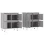 Aparadores 2 uds madera contrachapada gris Sonoma de vidaXL, Aparadores - Ref: Foro24-3190179, Precio: 127,15 €, Descuento: %