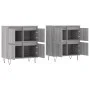 Aparadores 2 uds madera contrachapada gris Sonoma de vidaXL, Aparadores - Ref: Foro24-3190179, Precio: 125,61 €, Descuento: %