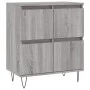 Aparadores 2 uds madera contrachapada gris Sonoma de vidaXL, Aparadores - Ref: Foro24-3190179, Precio: 125,61 €, Descuento: %