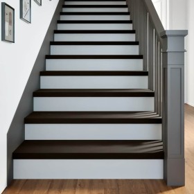 Peldaños de escalera 2 uds madera maciza roble marrón oscuro en Hogar | Comprar online en Foru.es