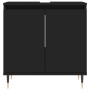 Set de muebles de baño 3 piezas madera contrachapada negro de vidaXL, Muebles de baño - Ref: Foro24-3187782, Precio: 176,13 €...
