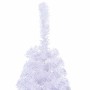 Medio árbol de Navidad artificial con soporte PVC blanco 150 cm en Decoración Festiva y Estacional | Comprar online en Foru.es