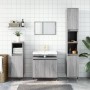 Set de muebles de baño 3 pzas madera contrachapada gris sonoma de vidaXL, Muebles de baño - Ref: Foro24-3187787, Precio: 164,...