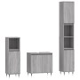 Set de muebles de baño 3 pzas madera contrachapada gris sonoma de vidaXL, Muebles de baño - Ref: Foro24-3187787, Precio: 164,...