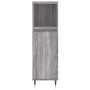 Set de muebles de baño 3 pzas madera contrachapada gris sonoma de vidaXL, Muebles de baño - Ref: Foro24-3187787, Precio: 164,...