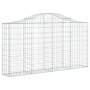 Cestas de gaviones 2 uds forma de arco hierro 200x30x100/120 cm de vidaXL, Maceteros y jardineras - Ref: Foro24-3145430, Prec...