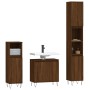 Set de muebles de baño 3 pzas madera contrachapada roble marrón de vidaXL, Muebles de baño - Ref: Foro24-3187796, Precio: 176...