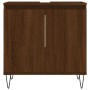 Set de muebles de baño 3 pzas madera contrachapada roble marrón de vidaXL, Muebles de baño - Ref: Foro24-3187796, Precio: 176...