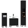 Set de muebles de baño 3 piezas madera contrachapada negro de vidaXL, Muebles de baño - Ref: Foro24-3187798, Precio: 215,49 €...