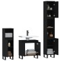 Set de muebles de baño 3 piezas madera contrachapada negro de vidaXL, Muebles de baño - Ref: Foro24-3187798, Precio: 215,49 €...