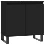 Set de muebles de baño 3 piezas madera contrachapada negro de vidaXL, Muebles de baño - Ref: Foro24-3187798, Precio: 215,49 €...