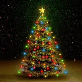 Red de luces de árbol de Navidad 150 LEDs de colores 150 cm en Iluminación para el hogar | Comprar online en Foru.es