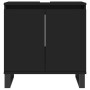 Set de muebles de baño 3 piezas madera contrachapada negro de vidaXL, Muebles de baño - Ref: Foro24-3187798, Precio: 215,49 €...
