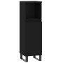 Set de muebles de baño 3 piezas madera contrachapada negro de vidaXL, Muebles de baño - Ref: Foro24-3187798, Precio: 215,49 €...