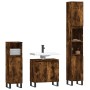 Set de muebles baño 3 pzas madera contrachapada roble ahumado de vidaXL, Muebles de baño - Ref: Foro24-3187802, Precio: 173,5...