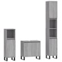Set de muebles de baño 3 pzas madera contrachapada gris sonoma de vidaXL, Muebles de baño - Ref: Foro24-3187803, Precio: 175,...