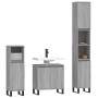 Set de muebles de baño 3 pzas madera contrachapada gris sonoma de vidaXL, Muebles de baño - Ref: Foro24-3187803, Precio: 175,...