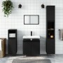 Set de muebles de baño 3 piezas madera contrachapada negro de vidaXL, Muebles de baño - Ref: Foro24-3187790, Precio: 182,59 €...