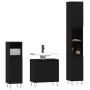 Set de muebles de baño 3 piezas madera contrachapada negro de vidaXL, Muebles de baño - Ref: Foro24-3187790, Precio: 182,59 €...