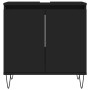 Set de muebles de baño 3 piezas madera contrachapada negro de vidaXL, Muebles de baño - Ref: Foro24-3187790, Precio: 182,59 €...