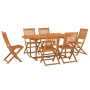 Juego comedor de jardín 7 pzas madera maciza acacia 180x90x75cm en Conjuntos de jardín | Comprar online en Foru.es