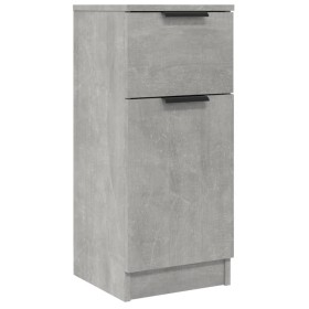 Aparador de madera contrachapada gris hormigón 30x30x70 cm de vidaXL, Aparadores - Ref: Foro24-811123, Precio: 48,79 €, Descu...