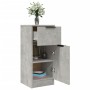 Aparador de madera contrachapada gris hormigón 30x30x70 cm de vidaXL, Aparadores - Ref: Foro24-811123, Precio: 48,79 €, Descu...