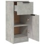 Aparador de madera contrachapada gris hormigón 30x30x70 cm de vidaXL, Aparadores - Ref: Foro24-811123, Precio: 48,79 €, Descu...
