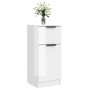 Aparador de madera contrachapada blanco brillante 30x30x70 cm de vidaXL, Aparadores - Ref: Foro24-811127, Precio: 59,17 €, De...