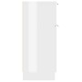 Aparador de madera contrachapada blanco brillante 30x30x70 cm de vidaXL, Aparadores - Ref: Foro24-811127, Precio: 59,17 €, De...