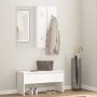 Flurmöbel-Set aus geräuchertem Eichensperrholz von vidaXL, Bänke für Hallen und Lager - Ref: Foro24-808783, Preis: 69,56 €, R...