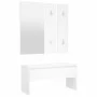 Flurmöbel-Set aus geräuchertem Eichensperrholz von vidaXL, Bänke für Hallen und Lager - Ref: Foro24-808783, Preis: 69,56 €, R...