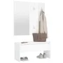 Flurmöbel-Set aus geräuchertem Eichensperrholz von vidaXL, Bänke für Hallen und Lager - Ref: Foro24-808783, Preis: 69,56 €, R...