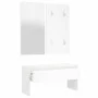Flurmöbel-Set aus geräuchertem Eichensperrholz von vidaXL, Bänke für Hallen und Lager - Ref: Foro24-808783, Preis: 69,56 €, R...