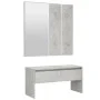 Concrete gray plywood hall furniture set by vidaXL, Benches for halls and storage - Ref: Foro24-808787, Price: 66,85 €, Disco...