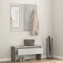 Concrete gray plywood hall furniture set by vidaXL, Benches for halls and storage - Ref: Foro24-808787, Price: 66,85 €, Disco...