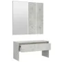 Concrete gray plywood hall furniture set by vidaXL, Benches for halls and storage - Ref: Foro24-808787, Price: 66,85 €, Disco...