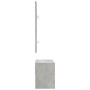 Set de muebles de recibidor madera contrachapada gris hormigón de vidaXL, Bancos para recibidores y almacenamiento - Ref: For...